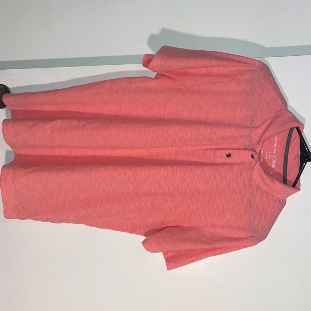 Banana Republic Pink Vintage Medium Polo